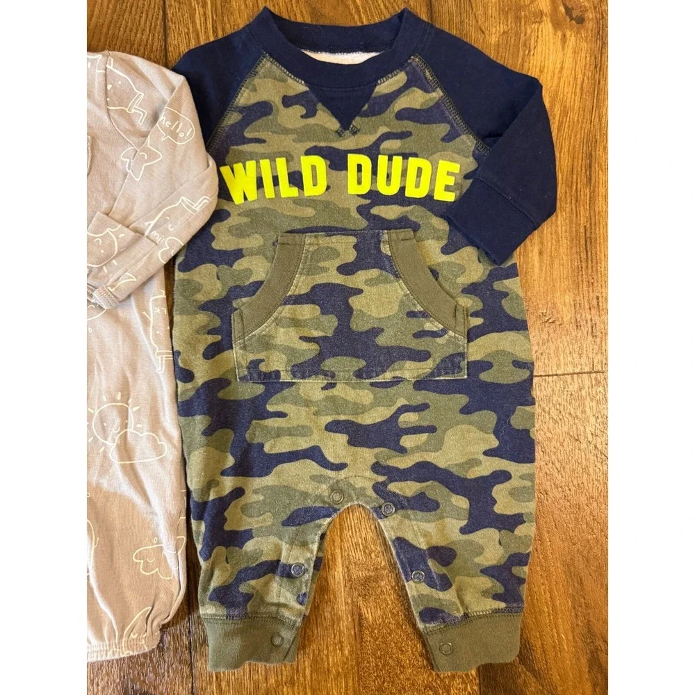 Carters Baby Boy 3 Months Rompers Outfits Pants Long Sleeved Shirts‎ Clothes Lot